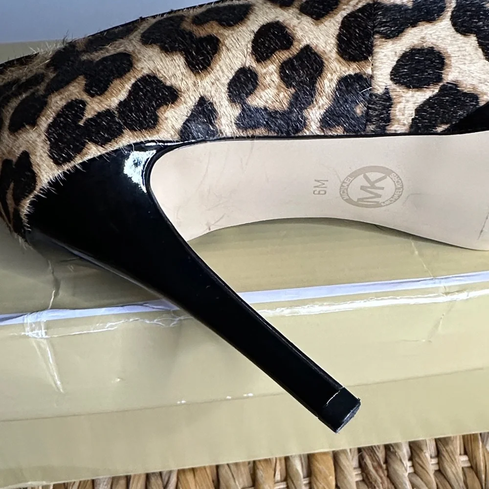 Michael Kors leopard heels, size 6‎